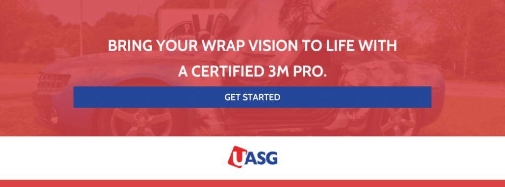 Banner image encouraging users to bring their wrap vision to life with a certified 3M pro and a button for installer search.