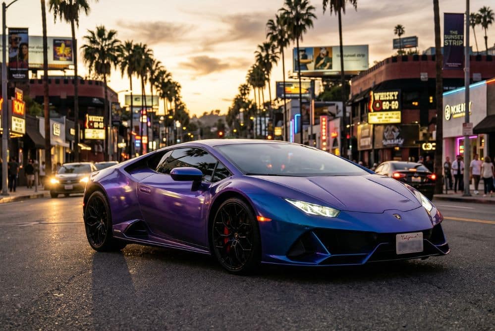 olor-shifting wrap transitioning from deep ocean blue to violet